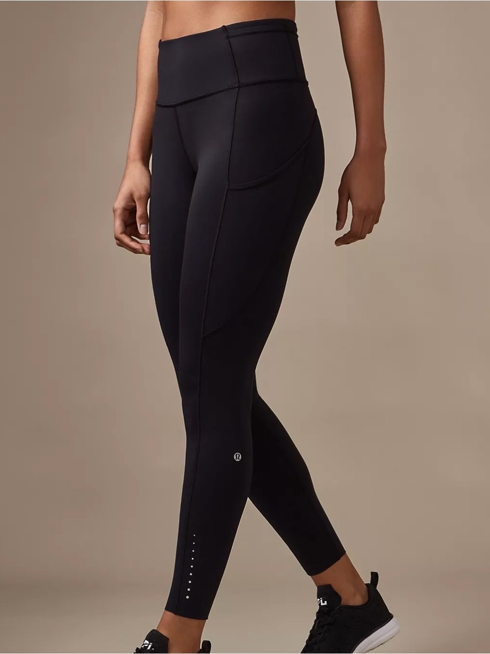 lululemon Fast and Free Tight *Reflective Black Athletic Leggings